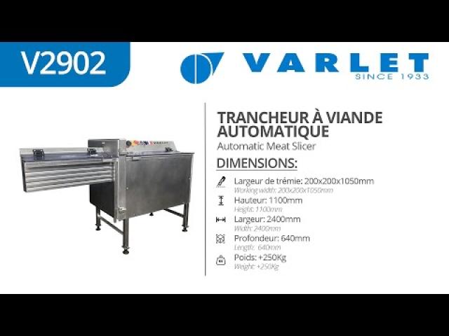 Preview image for the video "V2902 - Trancheur automatique à viande (boeuf) / Automatic Meat Slicer (beef)".