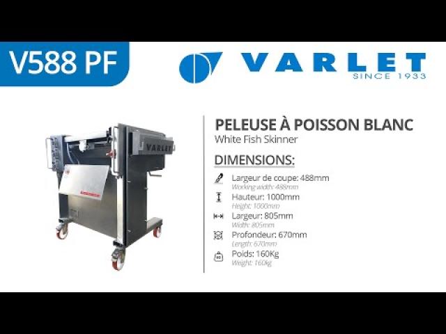 Preview image for the video "V588 PF - Peleuse à poisson manuelle (Filet Plie) / Manual fish skinner (Plaice Fillet)".