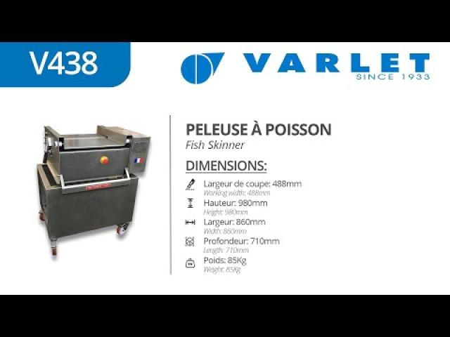 Preview image for the video "V438  - Peleuse à poisson (Esturgeon) / Fish Skinner (Sturgeon)".