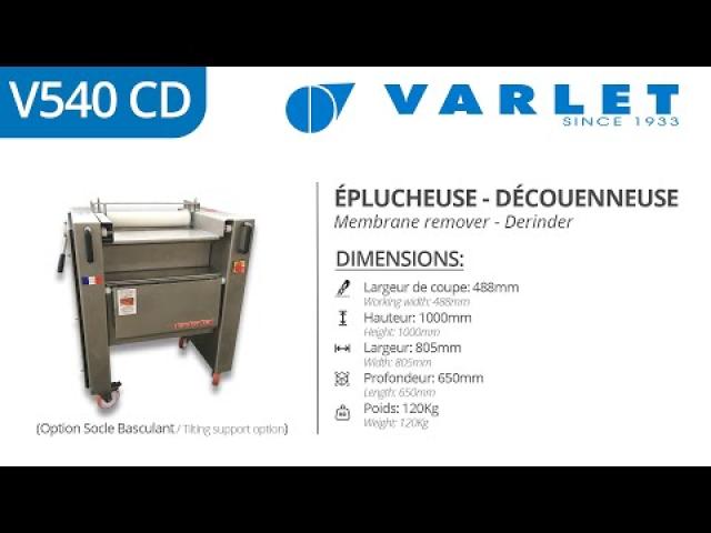 Preview image for the video "V540 C - Éplucheuse / Membrane Remover".