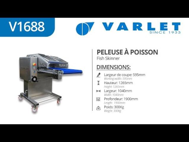 Preview image for the video "V1688 - Peleuse à poisson Automatique (Merlan Butterfly) - Automatic Fish Skinner (Merlan Butterfly)".