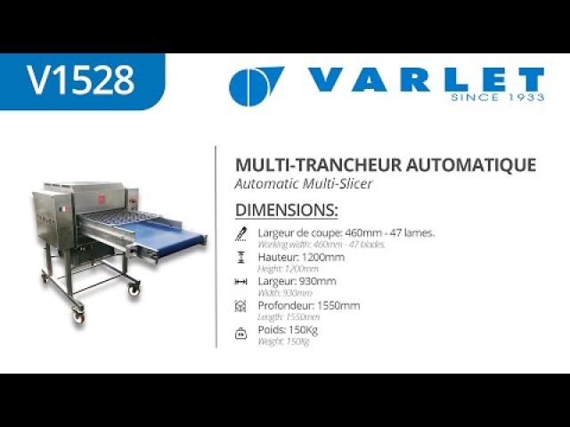 Preview image for the video "V1528 -  Multi-Trancheur Automatique (Porc) / Automatic Multi-Slicer (Pork)".