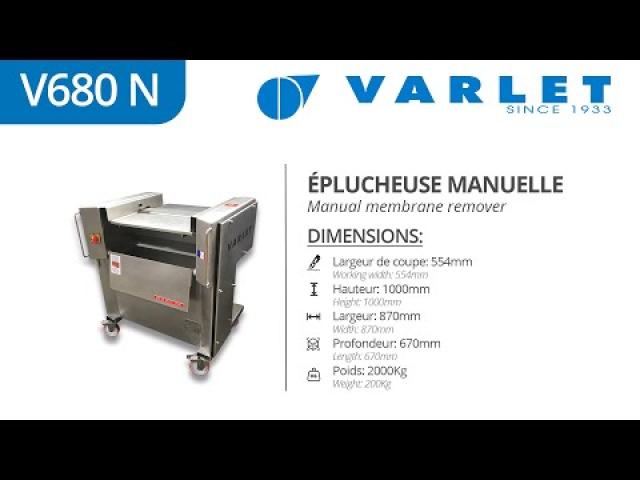 Preview image for the video "V680 N - Éplucheuse manuelle (Boeuf) / Manual Membrane remover (Beef)".