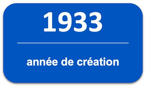 1933 année de création